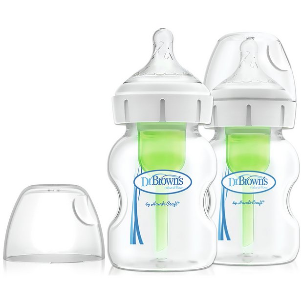 Dr Brown's anti-colic baby bottles 2 pack 150ml - British product