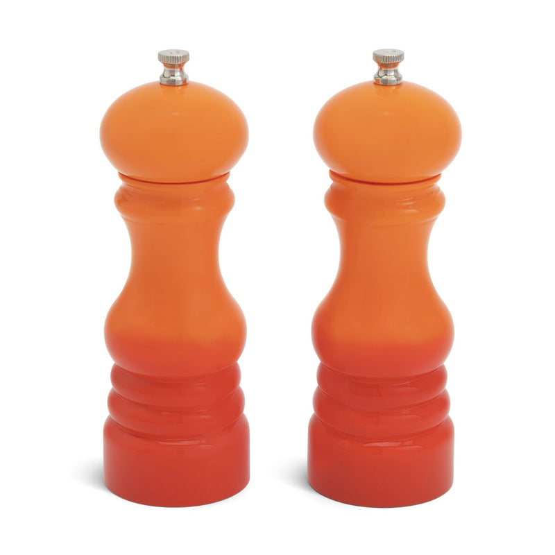 Habitat salt and pepper mill set in orange, UK version
