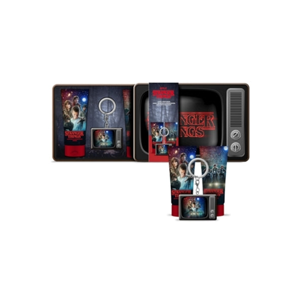 Stranger Things gift set with shampoo, conditioner, body wash, keychain - British product