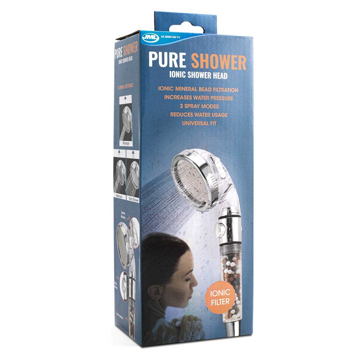 JML Pure Shower Ionic Shower Head GOODS Boots   