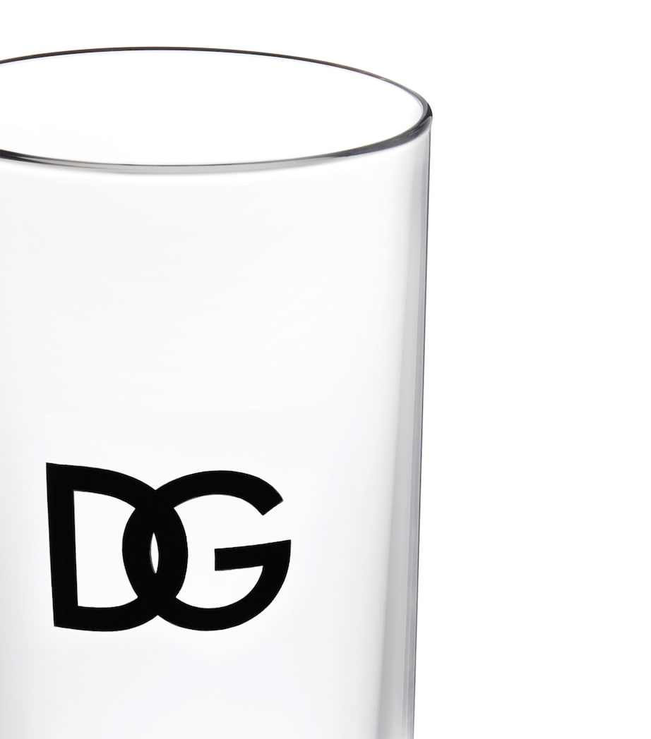 Dolce&Gabbana set of two logo glasses, 14cm tall - British product