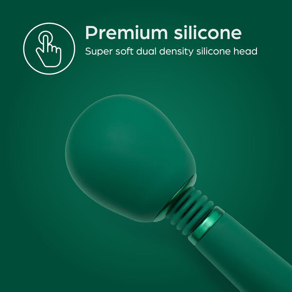 So Divine rechargeable Wonder Wand massager in green (British brand)