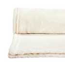 Argos Home fleece throw Cream 125x150cm - British product