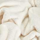 Argos Home fleece throw Cream 125x150cm - British product