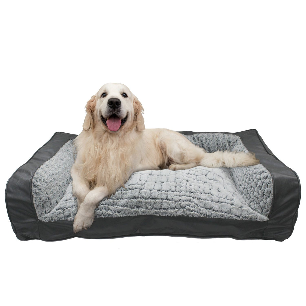 Grey sofa bed for large dogs, UK version