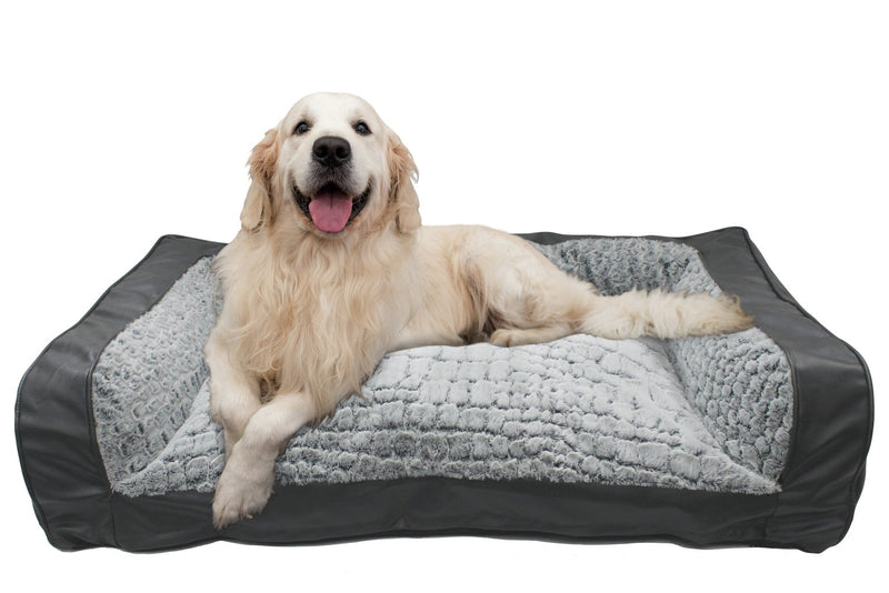 Grey sofa bed for large dogs, UK version