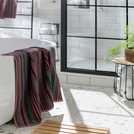 Habitat cotton striped bath sheet multicoloured 100x150cm UK version