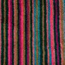 Habitat multicoloured skinny bright stripe bath mat 80x50cm, UK version