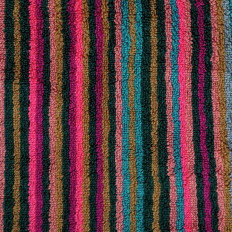 Habitat multicoloured skinny bright stripe bath mat 80x50cm, UK version