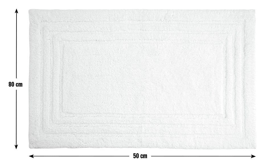 Habitat white bath mat 80 x 50 cm, UK version