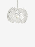 Chrome Belgravia ceiling light with faceted bead design, imported from the UK
