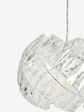 Chrome Belgravia ceiling light with faceted bead design, imported from the UK