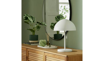Habitat Mushroom 40 cm metallampe i hvit