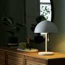 Habitat Mushroom 40cm metal table lamp white, UK version