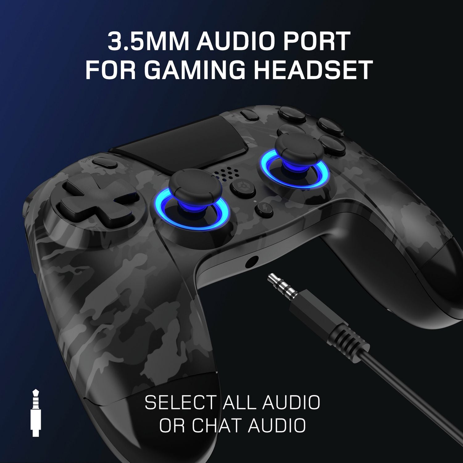 Gioteck VX4+ Dark Camo wireless RGB controller, UK version