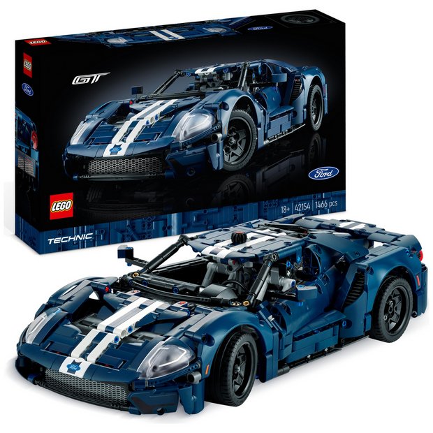 LEGO 2022 Ford GT car model building kit 1466 pieces, UK version