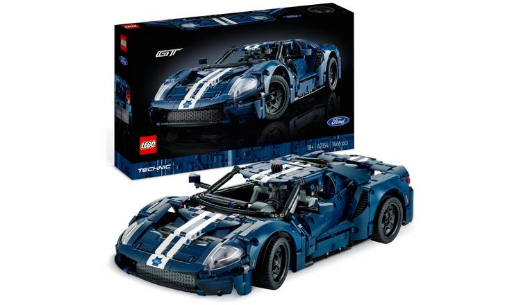LEGO 2022 Ford GT car model building kit 1466 pieces, UK version