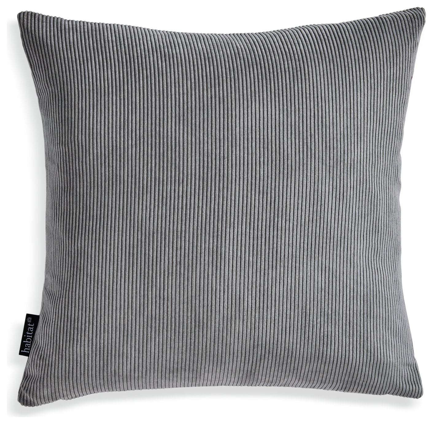 Habitat cord cushion cover charcoal 43x43cm, UK version