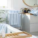 Habitat Coastal Stripe Blue & White face cloths 30x30cm, UK version