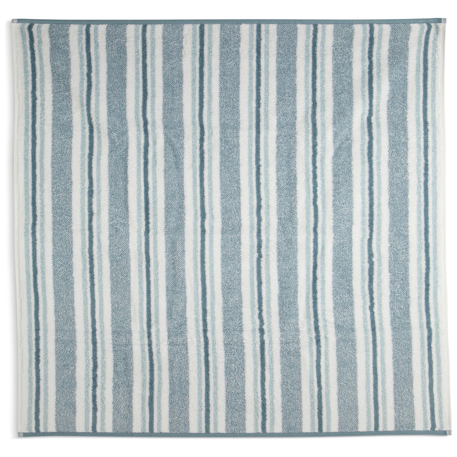 Habitat Coastal Stripe Blue & White face cloths 30x30cm, UK version