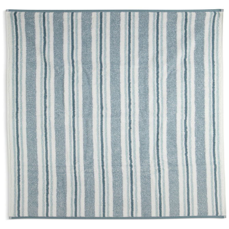 Habitat Coastal Stripe Blue & White face cloths 30x30cm, UK version