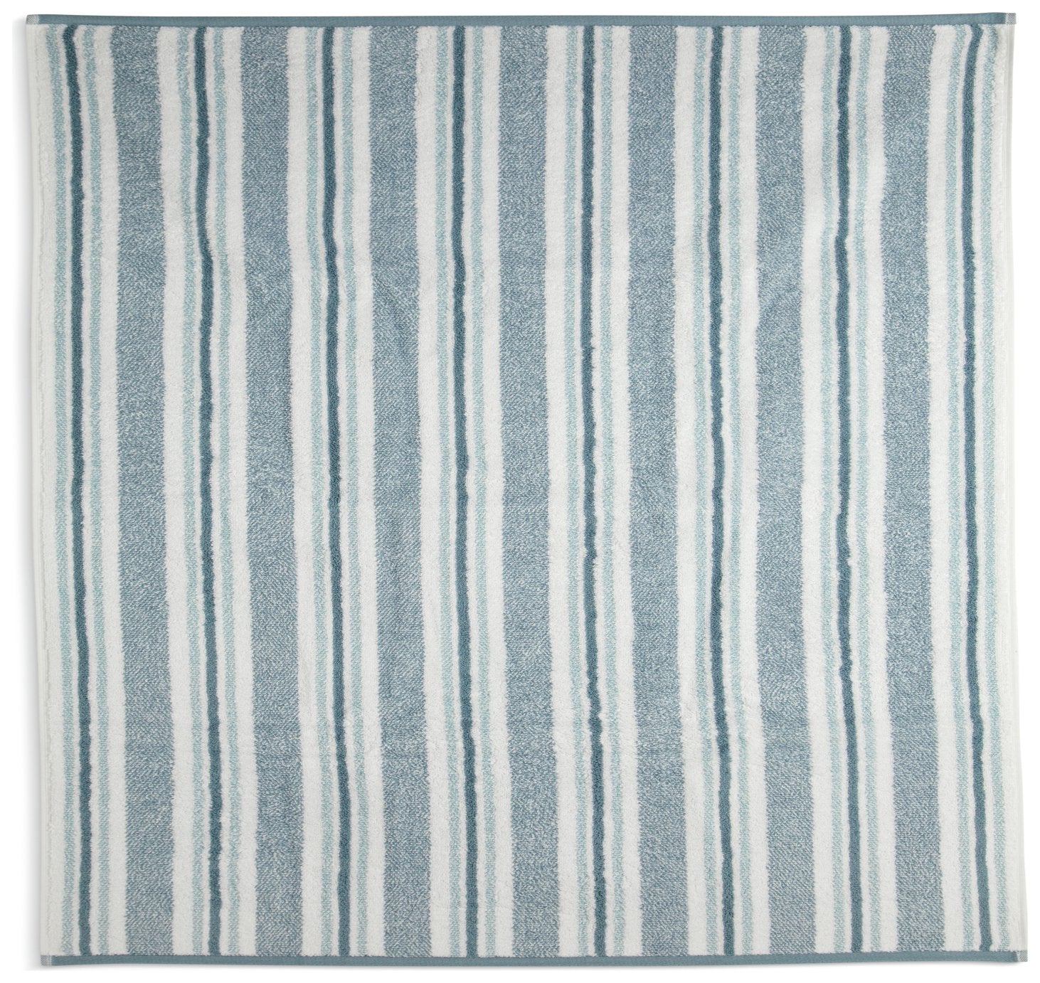 Habitat Coastal Stripe Blue & White face cloths 30x30cm, UK version