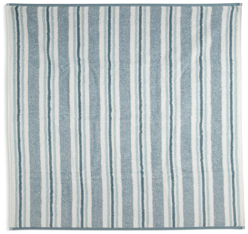 Habitat Coastal Stripe Blue & White face cloths 30x30cm, UK version
