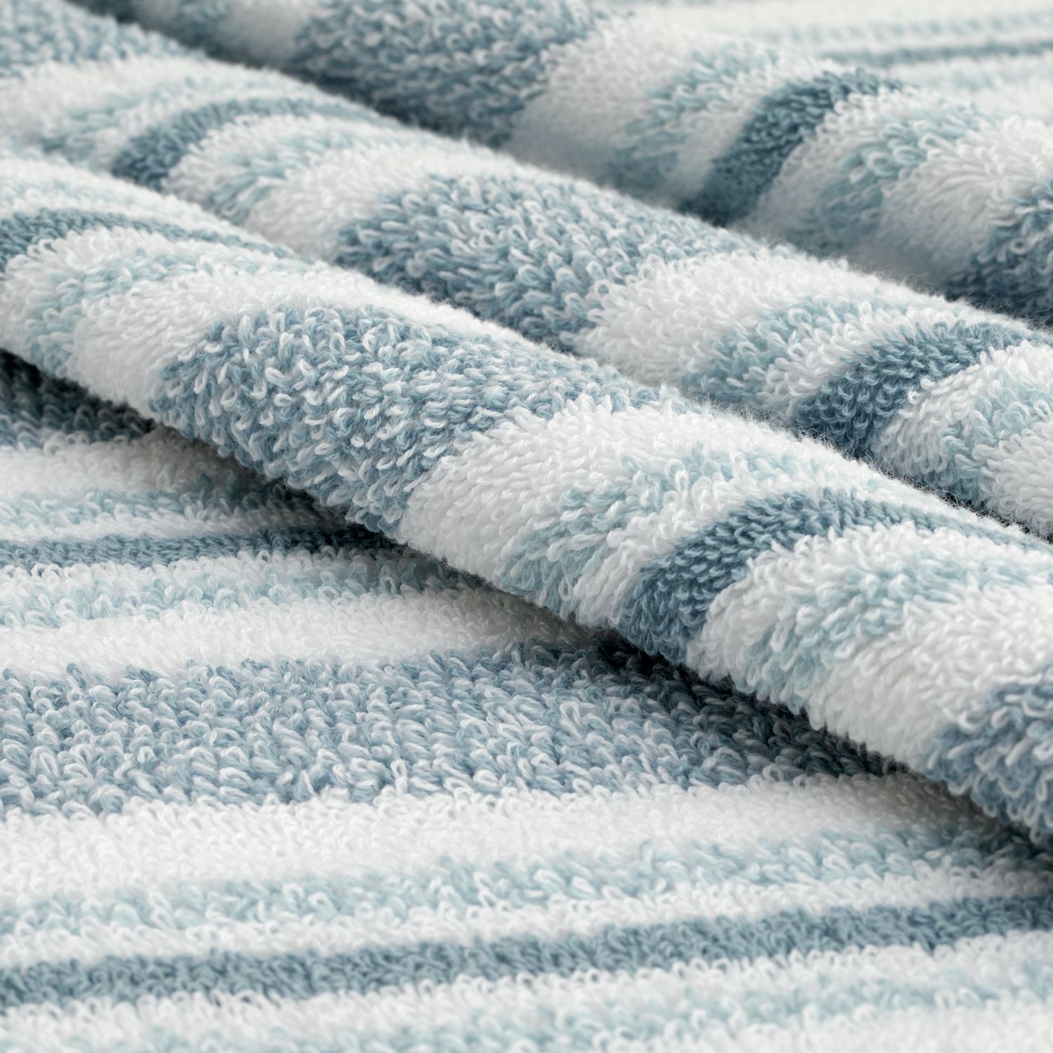 Habitat Coastal Stripe Blue & White face cloths 30x30cm, UK version