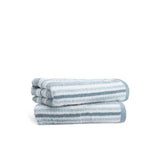 Habitat Coastal Stripe Blue & White face cloths 30x30cm, UK version