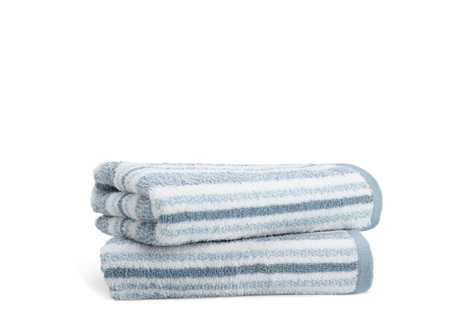 Habitat Coastal Stripe Blue & White face cloths 30x30cm, UK version