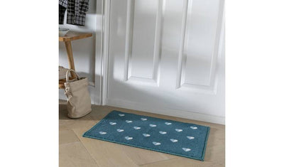 Argos Argos Home Hearts Washable Grey Cut Pile Door Mat 57x40cm- Buy online at McGrocer