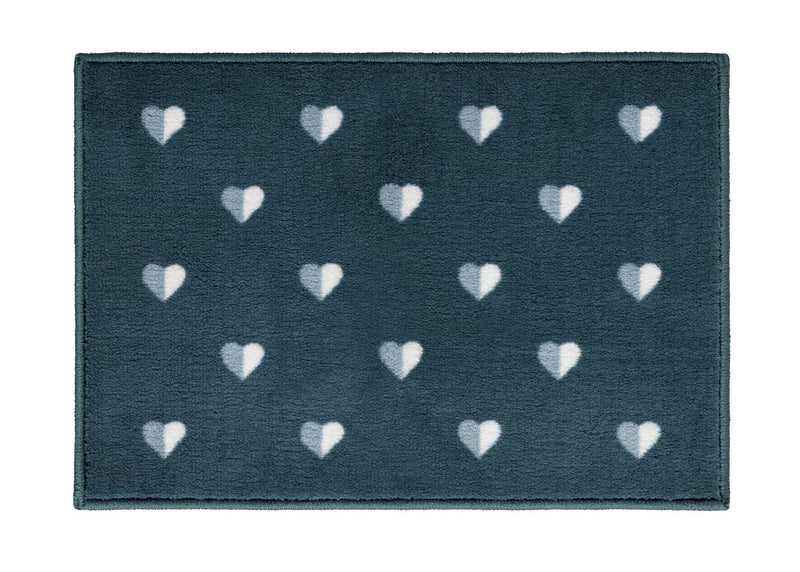 Argos Home hearts grey doormat 57x40cm - British product