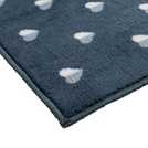 Argos Home hearts grey doormat 57x40cm - British product