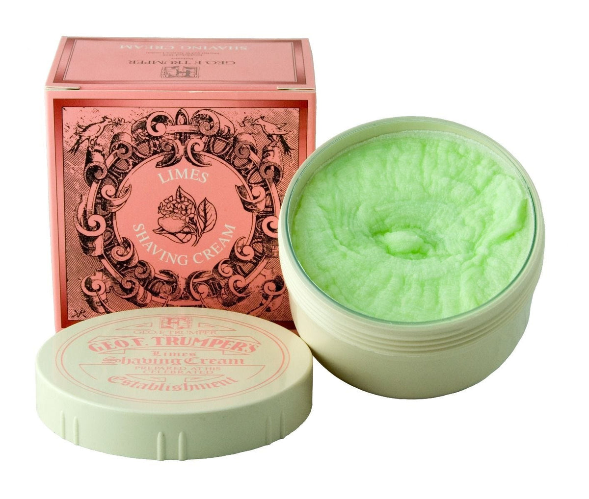 Geo. F. Trumper lime shaving cream pot 200g, imported from the UK