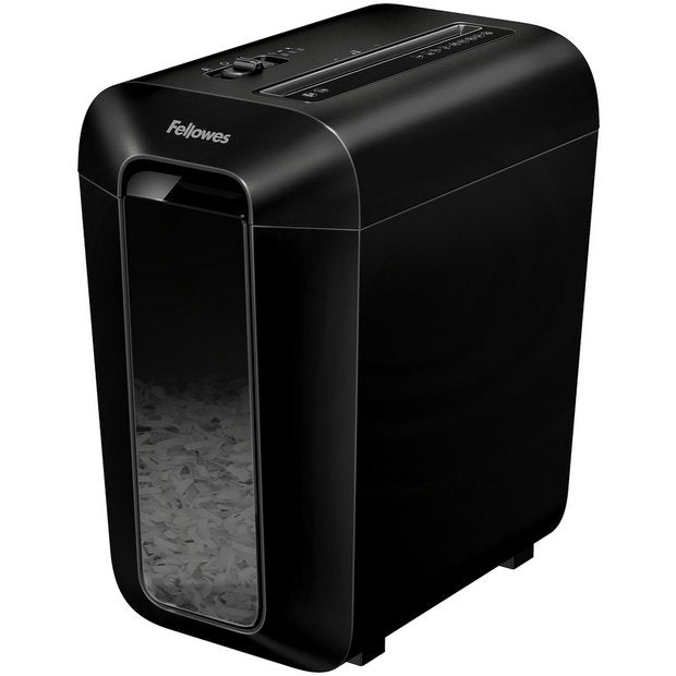 Fellowes PowerShred LX65 cross-cut shredder 10 sheet 22 litre, UK version