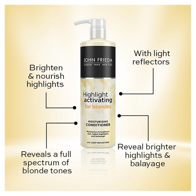 John Frieda Highlight Activating Moisturising Conditioner Sheer Blonde   500ml GOODS M&S   