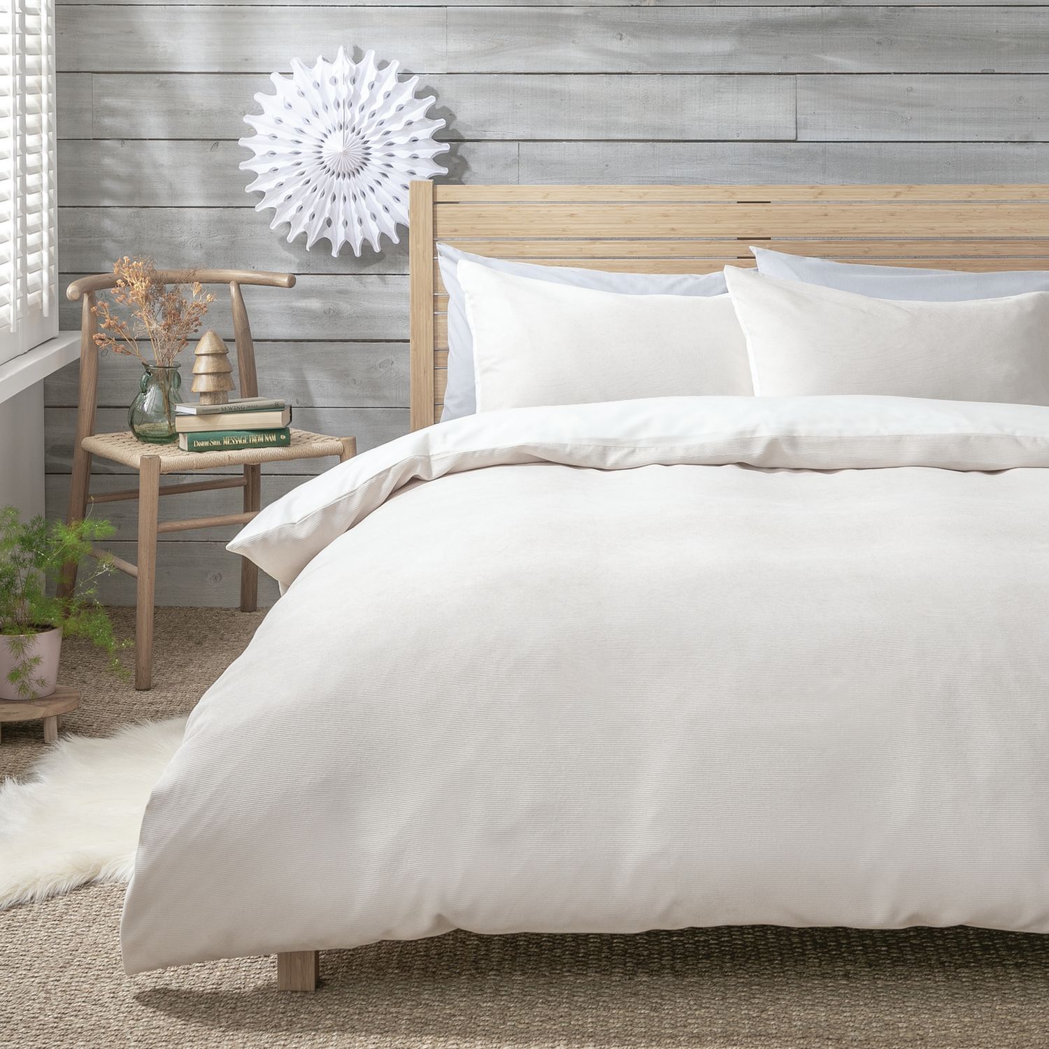 Habitat cord cream bedding set single, UK version