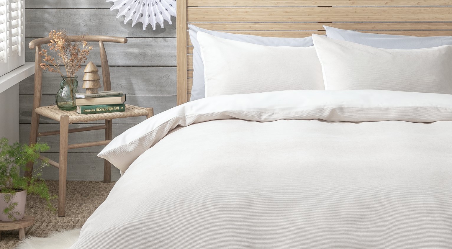 Habitat cord cream bedding set single, UK version
