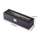 Livingandhome watch display case 6-slot 35cm, imported from the UK