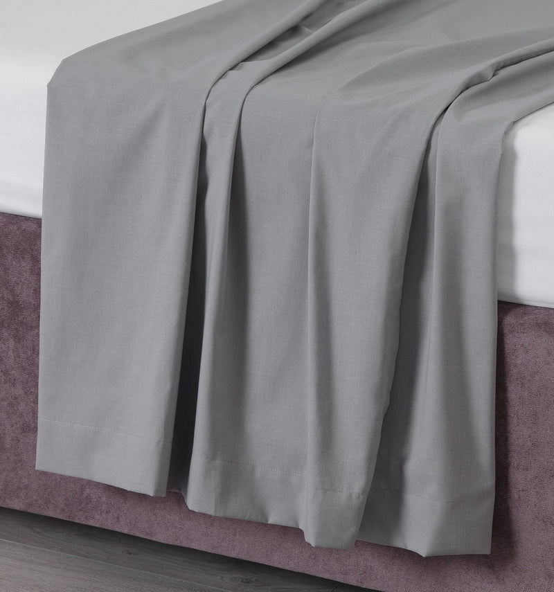 Habitat plain grey flat sheet superking, UK version
