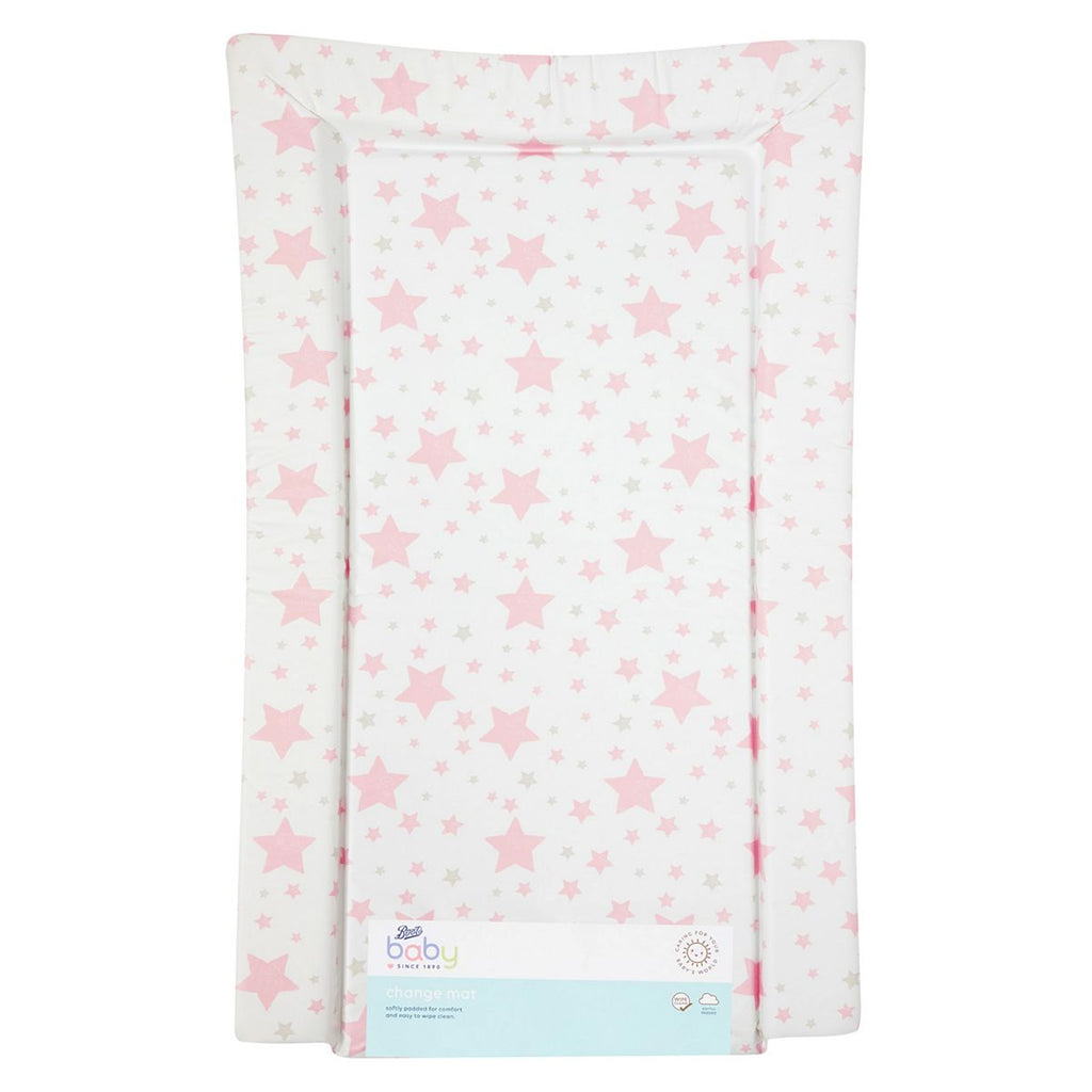 Boots Baby Changing Mat - Pink