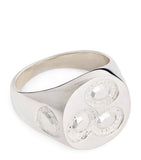 Bleue Burnham Oval Chloroplast Impression signet ring, imported from the UK