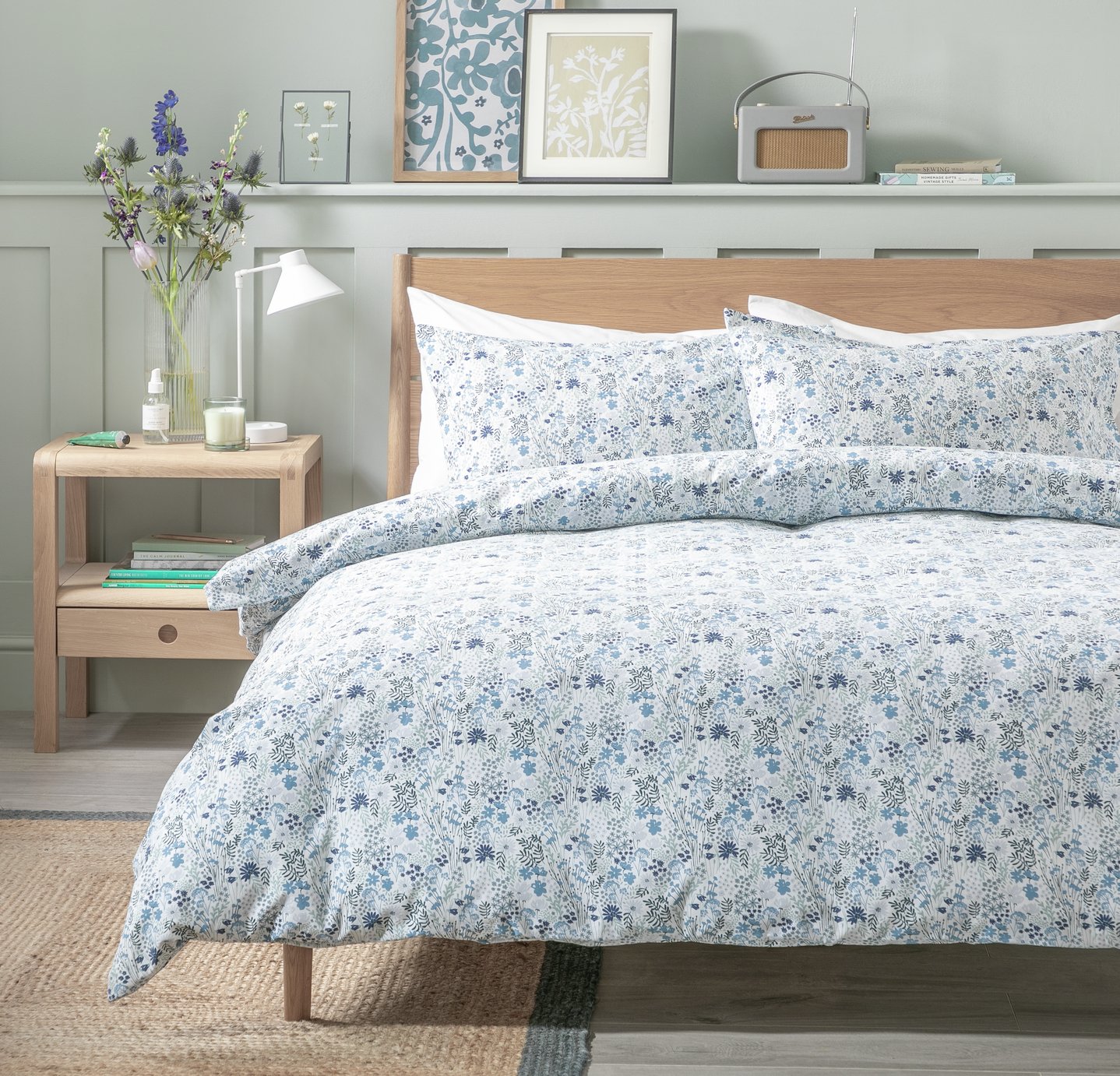 Argos Home floral ditsy bedding set double - British product