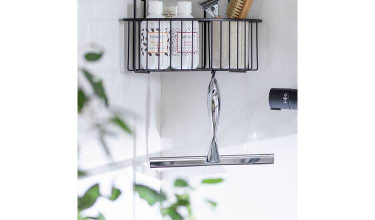 Argos shower squeegee silver 24.5cm, UK version