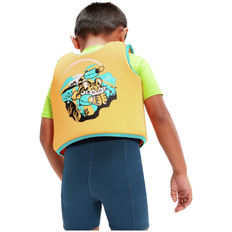 Speedo Float Swim Vest Orange/Blue for ages 2+ (British brand)