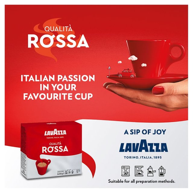 Lavazza Qualita Rossa Ground Coffee   2 x 250g GOODS M&S   