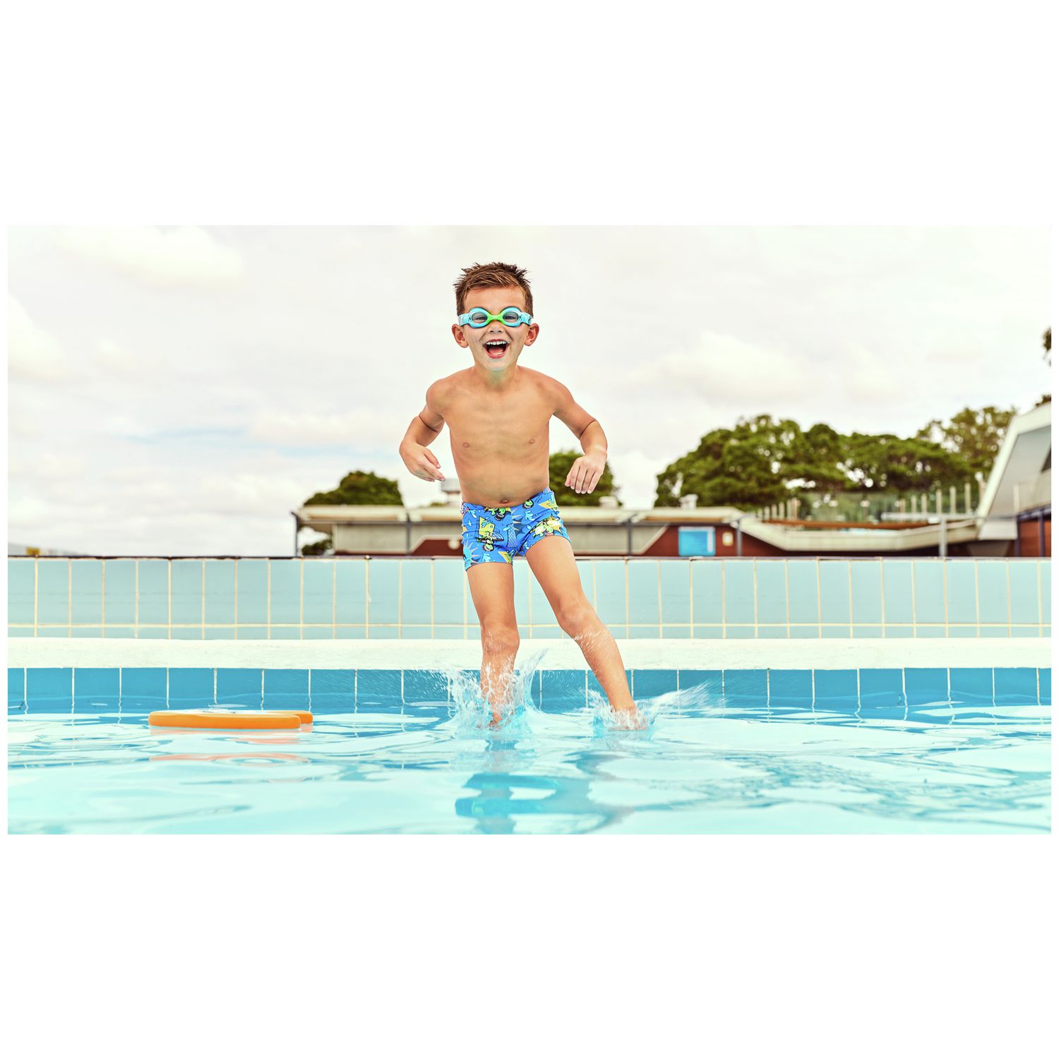 Speedo infant swim goggles blue/green (British brand)