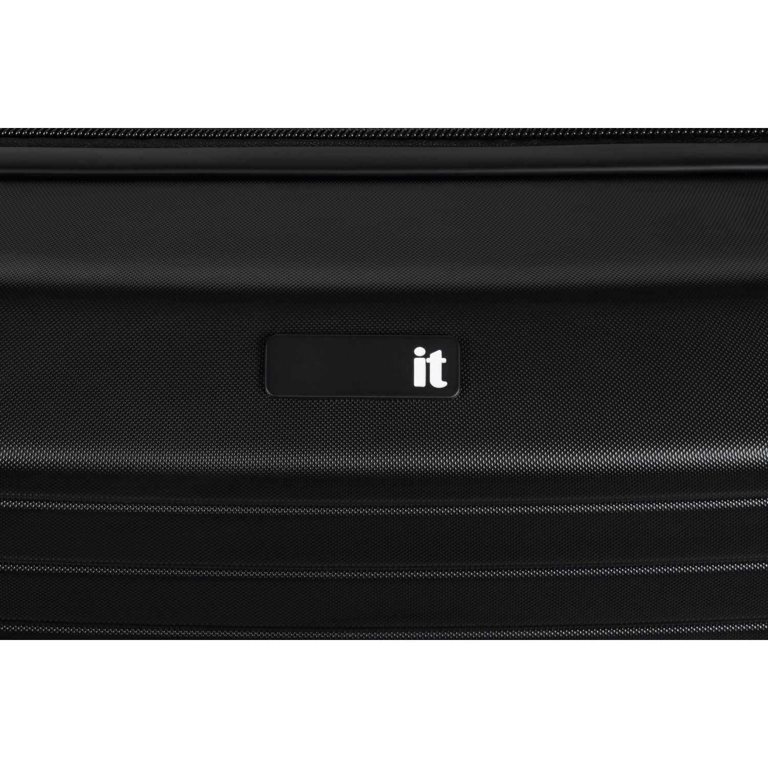 IT Luggage large expandable hard suitcase black (British brand)