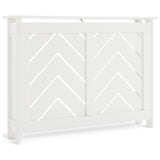 Habitat Chevron small white radiator cover, UK version