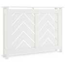 Habitat Chevron small white radiator cover, UK version